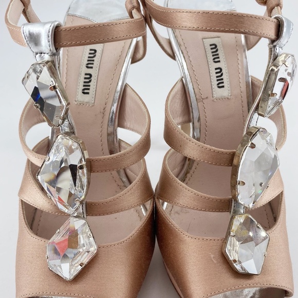 Sale!Miu Miu Crystal diamond Heels - Picture 6 of 12